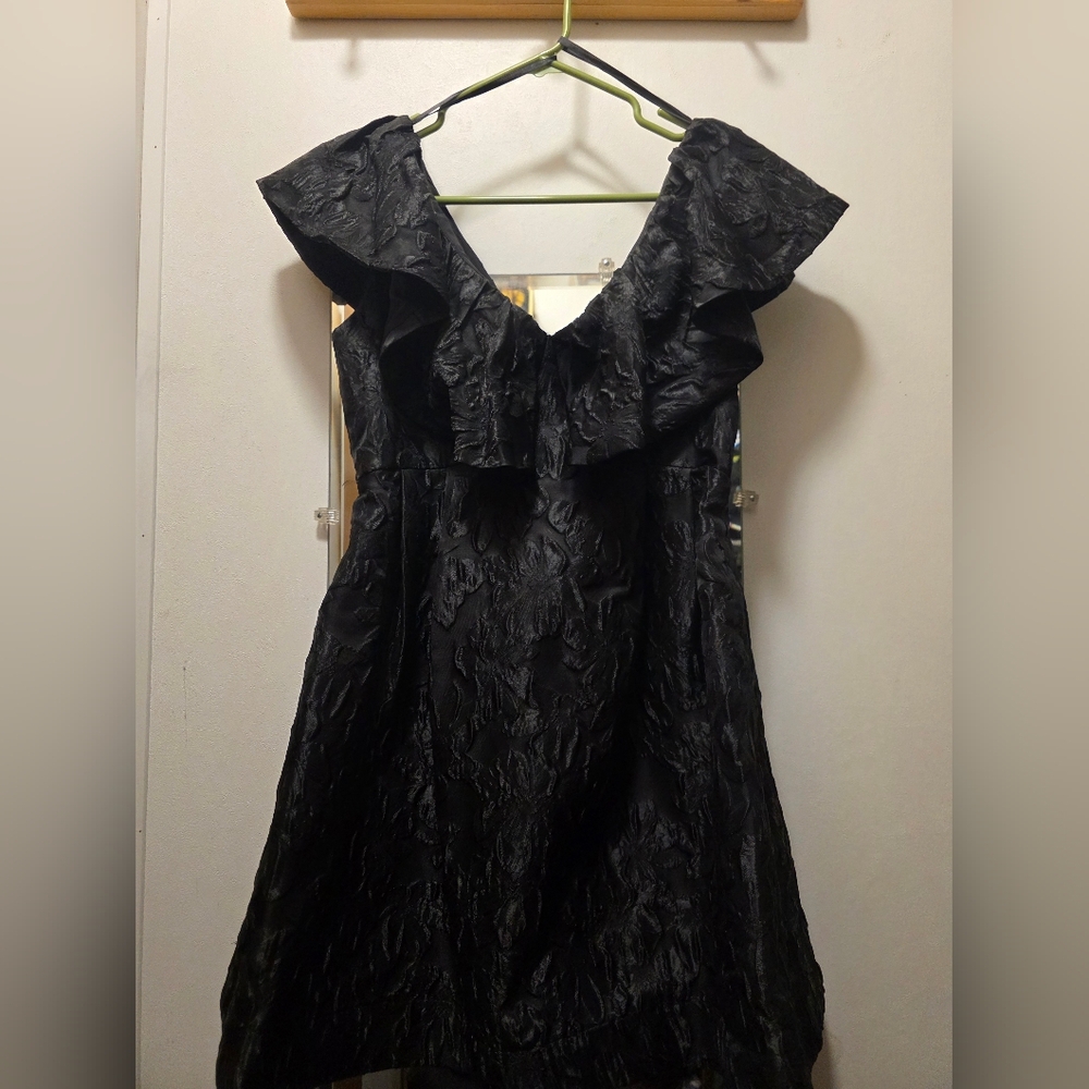 Limelight Black Textured Dress